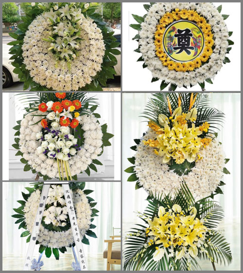 浙江省宁波宁海县力洋镇田交朱村花圈速递